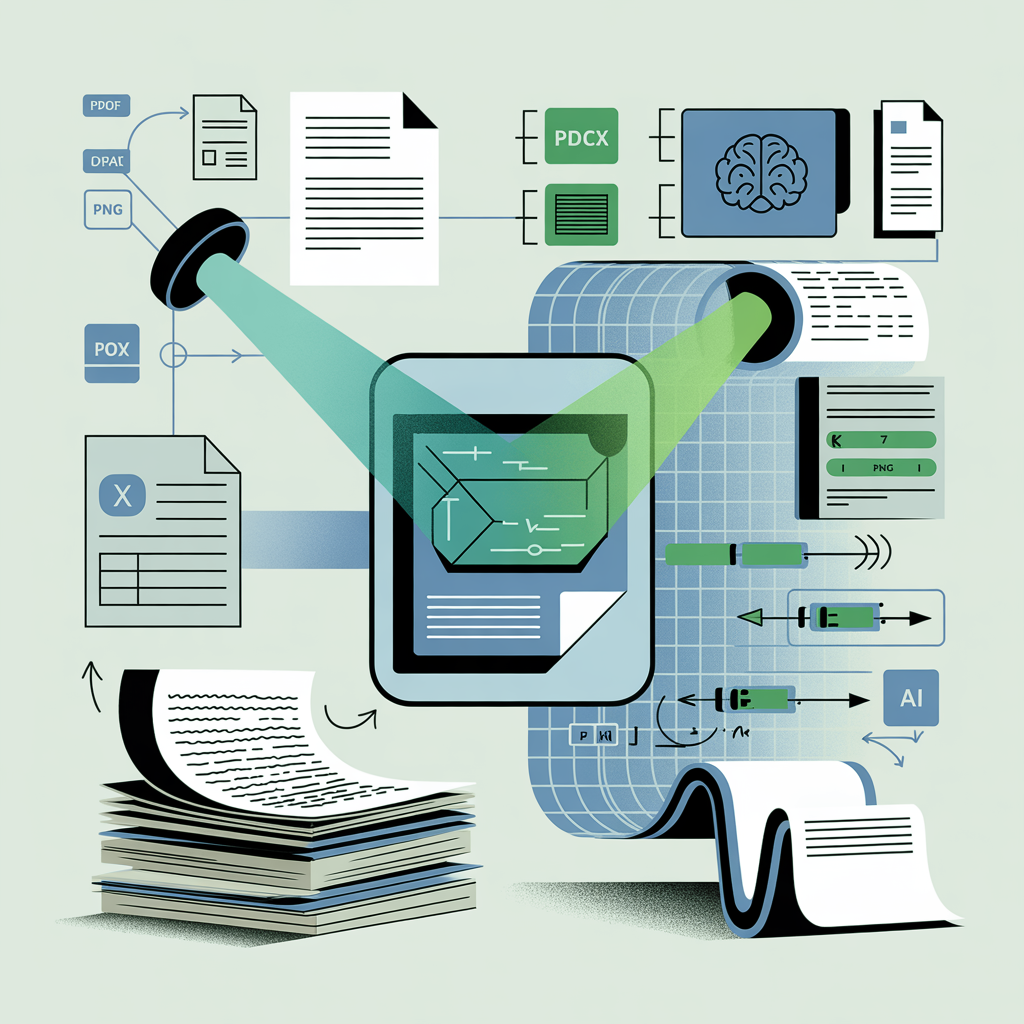 Content extraction (Docs, PDFs, Images, OCR) illustration